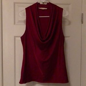Boston Proper Sleeveless Red Blouse